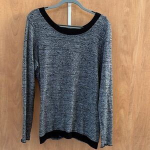 Hard Tail Black and Gray Crew Neck Sweater